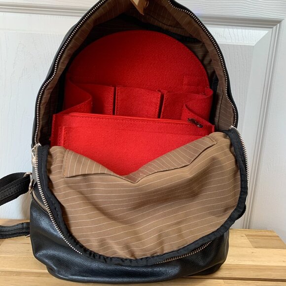 Authentic Italian Leather Backpack with Organizer Insert main image 9